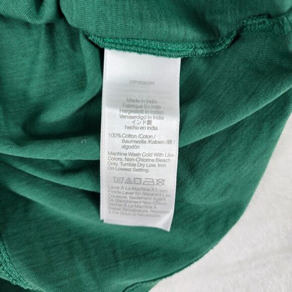 Madewell Slim Shrunken Tee Green XXS 100% Cotton Essential Lightweight Crew - Picture 7 of 12